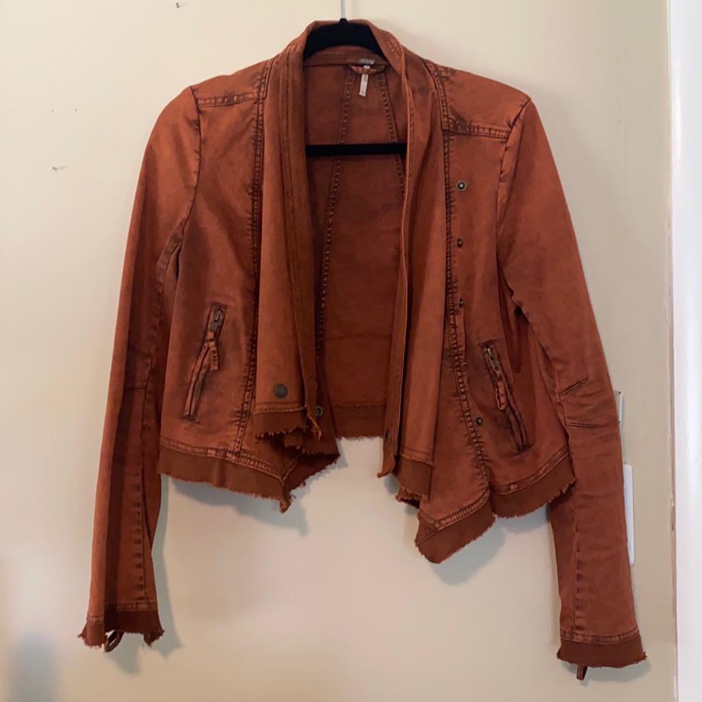 Free People Jacket Rust Color